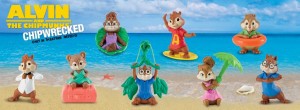 Alvin and the Chipmunks Chipwrecked McDonalds Happy Meal Toys